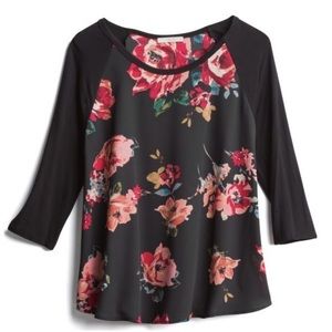 Stitch Fix l Kaileigh Vernon Mixed Material Top 1X